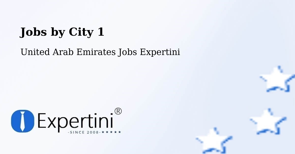 City Jobs in United Arab Emirates - Expertini